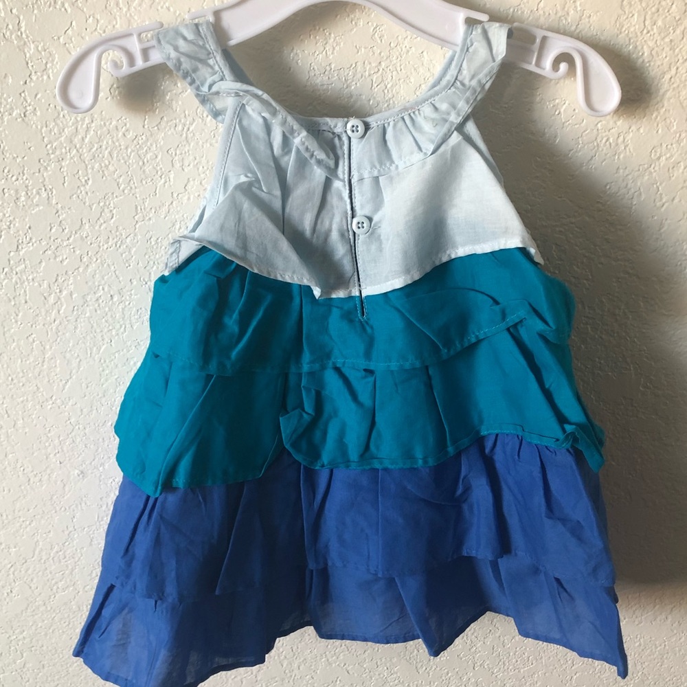 Gymboree Blue Layered Ruffle Dress - Picture 3 of 5